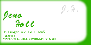 jeno holl business card
